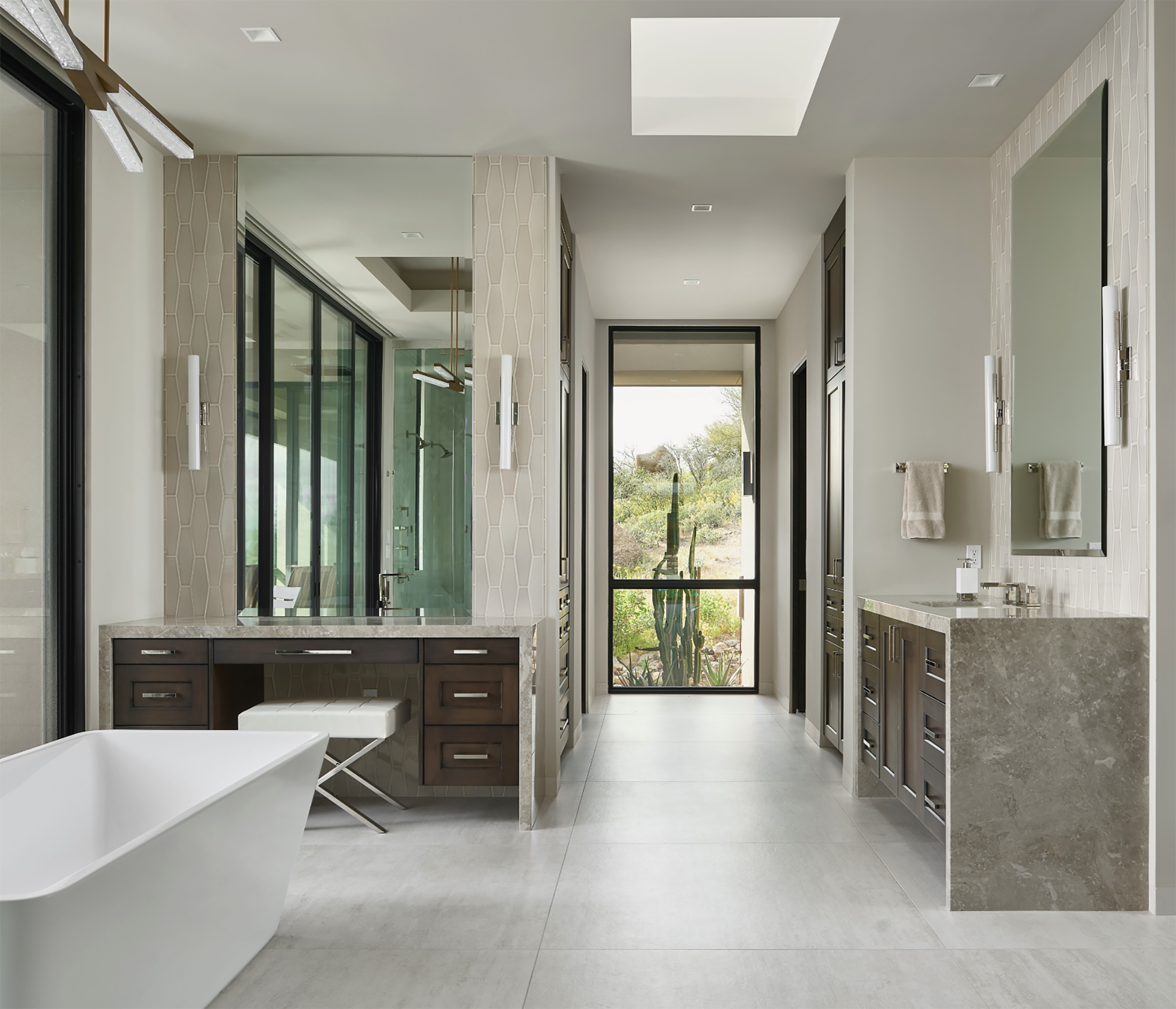 Master Bathroom at the Pinnacle Canyon Residence in Scottsdale Arizona.