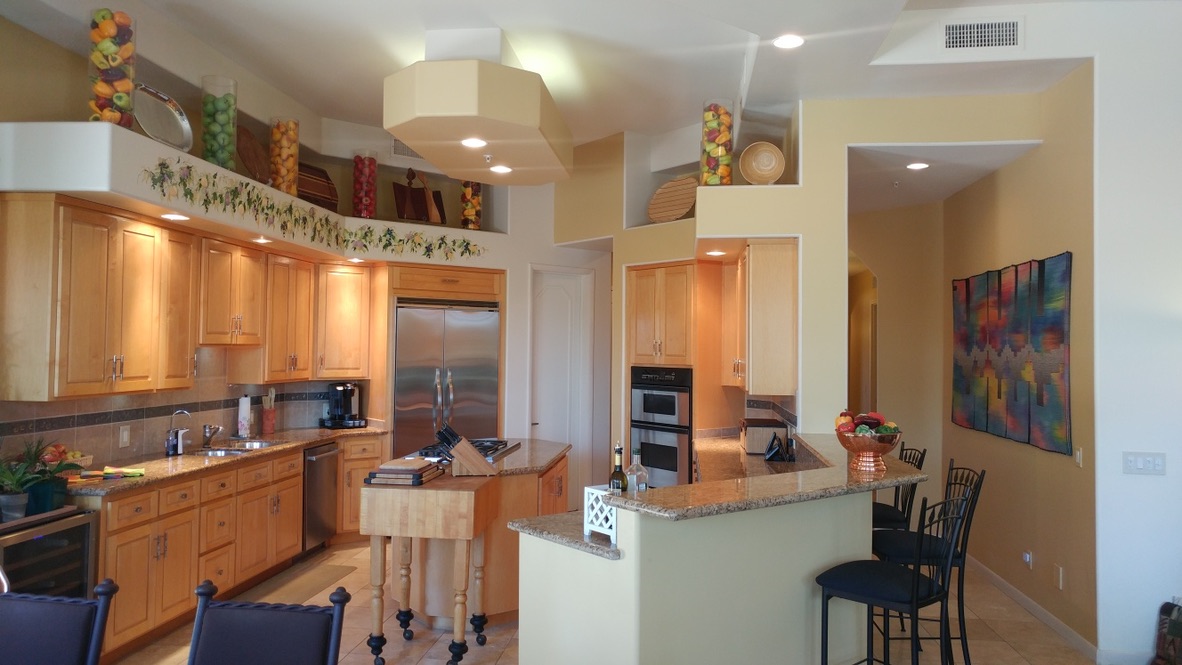 Before view of the kitchen at the Ancala Residence in Scottsdale Arizona.